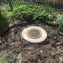 New catch basin a month after New catch basin a month after