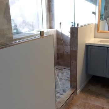 Urban Element - Shower and tub combination became two showers. - General Contractors Near Me