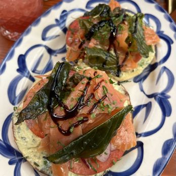 Cindy's Rooftop - Salmon Bagel - New American Near Me - Chicago, Illinois Cindy's Rooftop - Salmon Bagel - New American Near Me - Chicago, Illinois