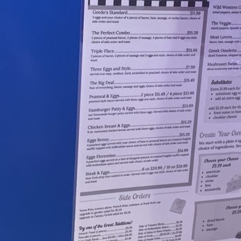 Gordo’s Diner - Menu posted at the booth. - Diners Near Me - Vaughan, Ontario Gordo’s Diner - Menu posted at the booth. - Diners Near Me - Vaughan, Ontario