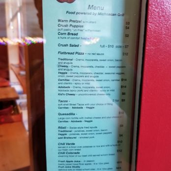 Crush Cider Cafe - Menu Oct 2019 - Beer Bar Near Me - Hood River, Oregon Crush Cider Cafe - Menu Oct 2019 - Beer Bar Near Me - Hood River, Oregon
