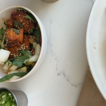 Flower Child - Red Chile Glazed Sweet Potato - New American Near Me - Oklahoma City, Oklahoma Flower Child - Red Chile Glazed Sweet Potato - New American Near Me - Oklahoma City, Oklahoma