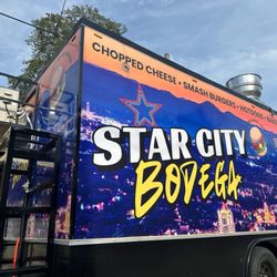 Star City Bodega - Side panel of truck
