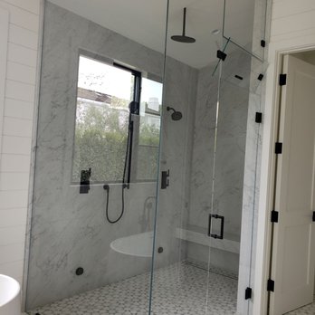 Wishon - 90° with rake steam shower - Glass & Mirrors Near Me - Costa Mesa, California Wishon - 90° with rake steam shower - Glass & Mirrors Near Me - Costa Mesa, California