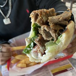 Gyro pita sandwich Gyro pita sandwich