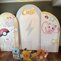 Balloon Kreations by Faith - Pokémon Dream Backdrop Rental - Perfect for Birthdays & Kids Parties!