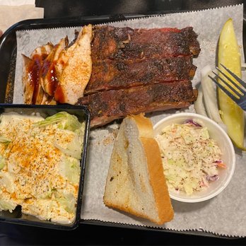 Daddy B’s - Rib + Chicken Dinner with side salad and slaw - Sandwiches Near Me - Tulsa, Oklahoma Daddy B’s - Rib + Chicken Dinner with side salad and slaw - Sandwiches Near Me - Tulsa, Oklahoma