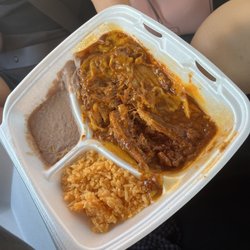 La Playita Restaurant - Tamales and "beef fajita"