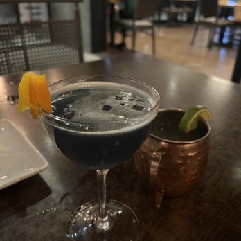 ZOMO Asian + American Eatery - Aqua Lilly and mangosteen mule - Vietnamese Near Me - Englewood, Colorado