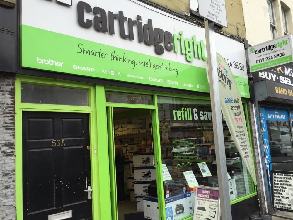 CARTRIDGE RIGHT 53 Gloucester Road, Bristol, United Kingdom Office Equipment Phone Number