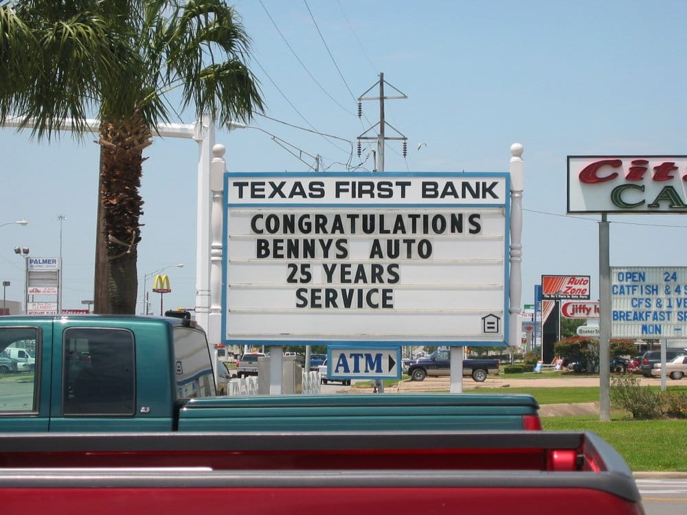 BENNY’S AUTO REPAIR Updated October 2024 801 9th Ave N, Texas City