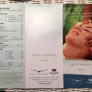 Calm Waters Spa - Spa services brochure - Day Spas Near Me - Duck Key, Florida Calm Waters Spa - Spa services brochure - Day Spas Near Me - Duck Key, Florida