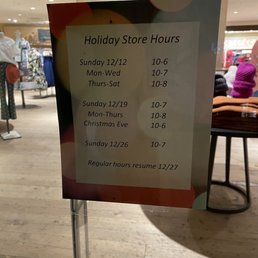 Posting outside store
