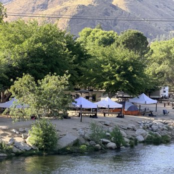 Camp Kernville - Our RV site from the bridge - Campgrounds Near Me - Kernville, California