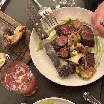 How to Cook a Wolf - Steak or not sure how is called, is beef meat. - Italian Near Me - Seattle, Washington