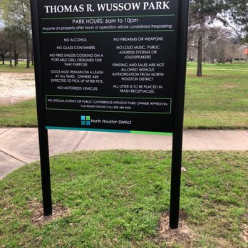 Tom Wussow Park - New rules - Parks Near Me - Houston, Texas Tom Wussow Park - New rules - Parks Near Me - Houston, Texas