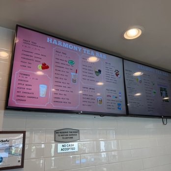 Harmony Tea & Acai - Menu board - Bubble Tea Near Me - Mission Viejo, California Harmony Tea & Acai - Menu board - Bubble Tea Near Me - Mission Viejo, California