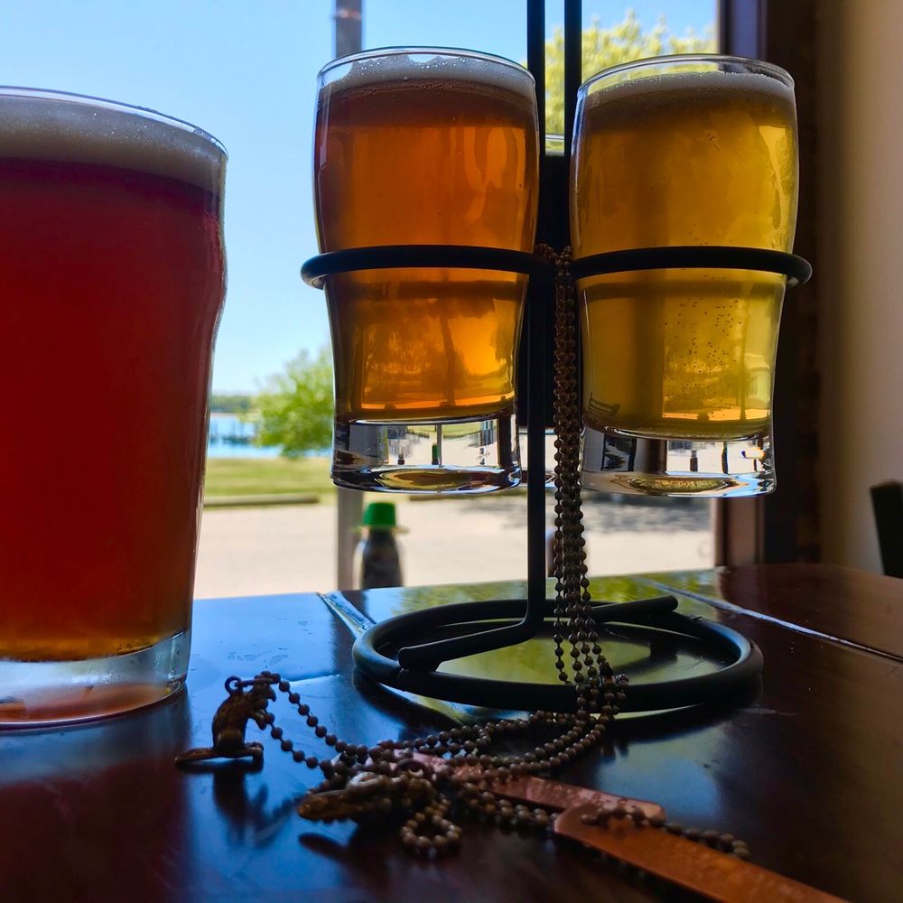 Whiskey Point Brewing - three glasses of beer on a table - Breweries Near Me - Beaver Island, Michigan Whiskey Point Brewing - three glasses of beer on a table - Breweries Near Me - Beaver Island, Michigan