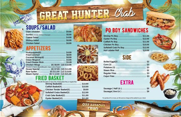 Menu photo 7 Great Hunter Crab Memphis, TN Menu photo 7 Great Hunter Crab Memphis, TN