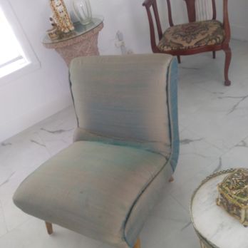 Artisan Interiors - Mid century modern slipper chair - Furniture Reupholstery Near Me - Sacramento, California