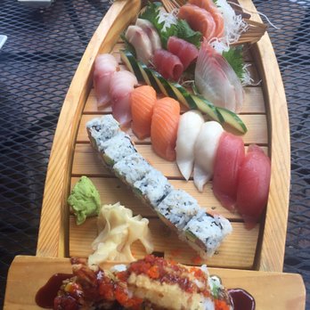 Sake Sushi - Sushi boat for two. - Japanese Near Me - Black Mountain, North Carolina Sake Sushi - Sushi boat for two. - Japanese Near Me - Black Mountain, North Carolina