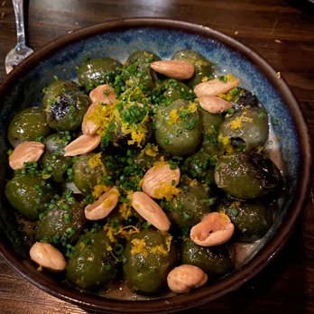Sparrow + Wolf - Castelvetrano olives - these were good, not great. I appreciate the interesting flavor profile - New American Near Me - Las Vegas, Nevada Sparrow + Wolf - Castelvetrano olives - these were good, not great. I appreciate the interesting flavor profile - New American Near Me - Las Vegas, Nevada