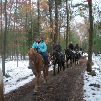 Mountain Creek Riding Stables - Us on the trail - Horseback Riding Near Me - Cresco, Pennsylvania
