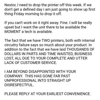 OmniPrint International - this was my response after another two weeks. I am STILL on the phone with omniprint as i type this. I still do not have a resolution. - Print Media Near Me - Santa Ana, California