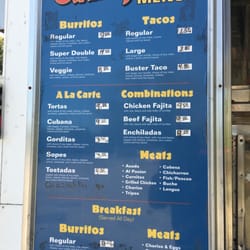 Taqueria Guanajuato Taco Truck - Menu