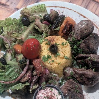 Lebanon Grill - Lamb shish kabob plate - Mediterranean Near Me - New Orleans, Louisiana Lebanon Grill - Lamb shish kabob plate - Mediterranean Near Me - New Orleans, Louisiana