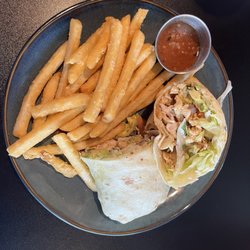 Sunrise Ranch Restaurant - Chicken burrito with fries