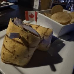 The Canadian Icehouse - Chicken wrap!