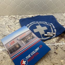 The Colony ER Hospital - Long sleeved tee shirt-so soft!!! Lip balm Summary of visit in portfolio