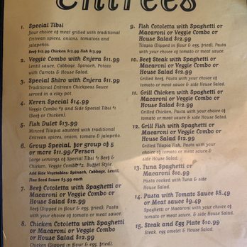 Keren Restaurant - Menu - Ethiopian Near Me - Washington, DC, District of Columbia