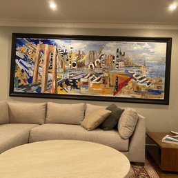 9 foot long painting.