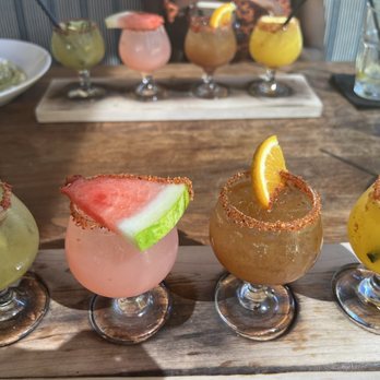 Sol Agave - Margarita Flight (HH $18) - New Mexican Cuisine Near Me - Santa Monica, California Sol Agave - Margarita Flight (HH $18) - New Mexican Cuisine Near Me - Santa Monica, California