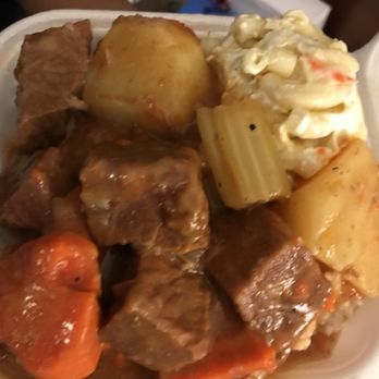 Miki's - My daughter's Teri meatballs which was beef stew when we got home. - Hawaiian Near Me - Pearl City, Hawaii