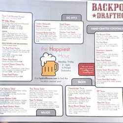 Backporch Drafthouse - Menu