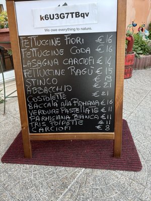 Menu photo 1 Trattoria Le Romane Fiumicino, RM