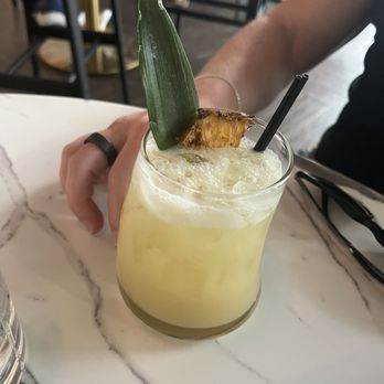 Cabana Club - A piña colada in an asymmetrical glass was so perfect! - Cocktail Bars Near Me - Sacramento, California Cabana Club - A piña colada in an asymmetrical glass was so perfect! - Cocktail Bars Near Me - Sacramento, California