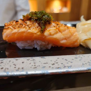 Omakase Yume - Sake #1 (Smoked salmon, chef's sauce) - Sushi Bars Near Me - Chicago, Illinois