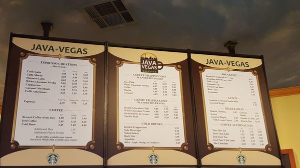 Menu photo 7 Java Vegas Coffee Las Vegas, NV