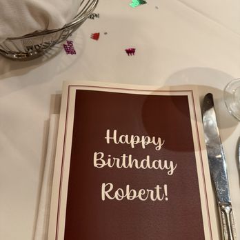 Bones - Custom menu to celebrate a birthday! - Steakhouses Near Me - Atlanta, Georgia