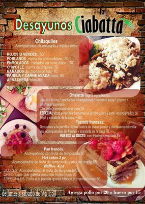 Menu photo 1 La Ciabatta Guadalajara, JAL Menu photo 1 La Ciabatta Guadalajara, JAL