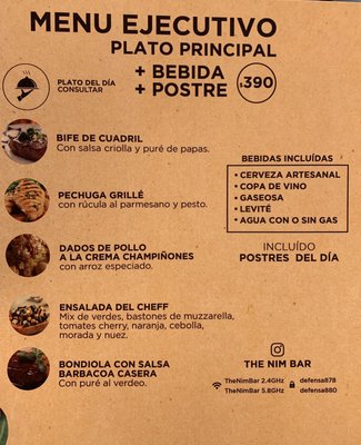 Menu photo 3 The Nim Bar Buenos Aires, C