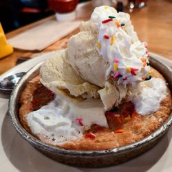 Confetti Pizookie - so sweet - worth every calorie.