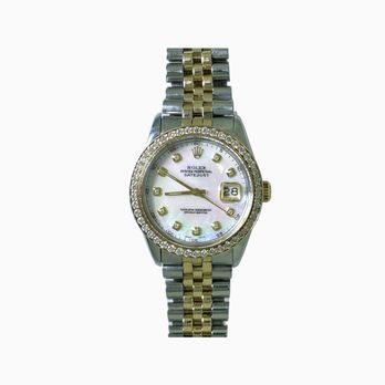 Diamond Exchange - Pre Owned Rolex Datejust - Model 16013 ( Round Diamond Bezel ) - Jewelry Near Me - Metairie, Louisiana Diamond Exchange - Pre Owned Rolex Datejust - Model 16013 ( Round Diamond Bezel ) - Jewelry Near Me - Metairie, Louisiana