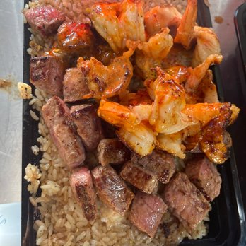 Mr Teppan - Fried rice with steak and shrimp - Teppanyaki Near Me - Hesperia , California Mr Teppan - Fried rice with steak and shrimp - Teppanyaki Near Me - Hesperia , California