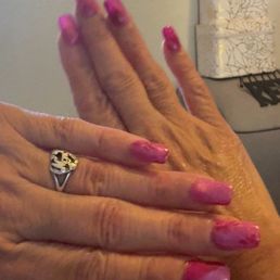 Cat eye acrylic nail set! Cat eye acrylic nail set!
