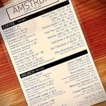 Amstrdm Coffee House - So many delicious coffee and food choices. Something for everyone. - Coffee & Tea Near Me - Atascadero, California Amstrdm Coffee House - So many delicious coffee and food choices. Something for everyone. - Coffee & Tea Near Me - Atascadero, California